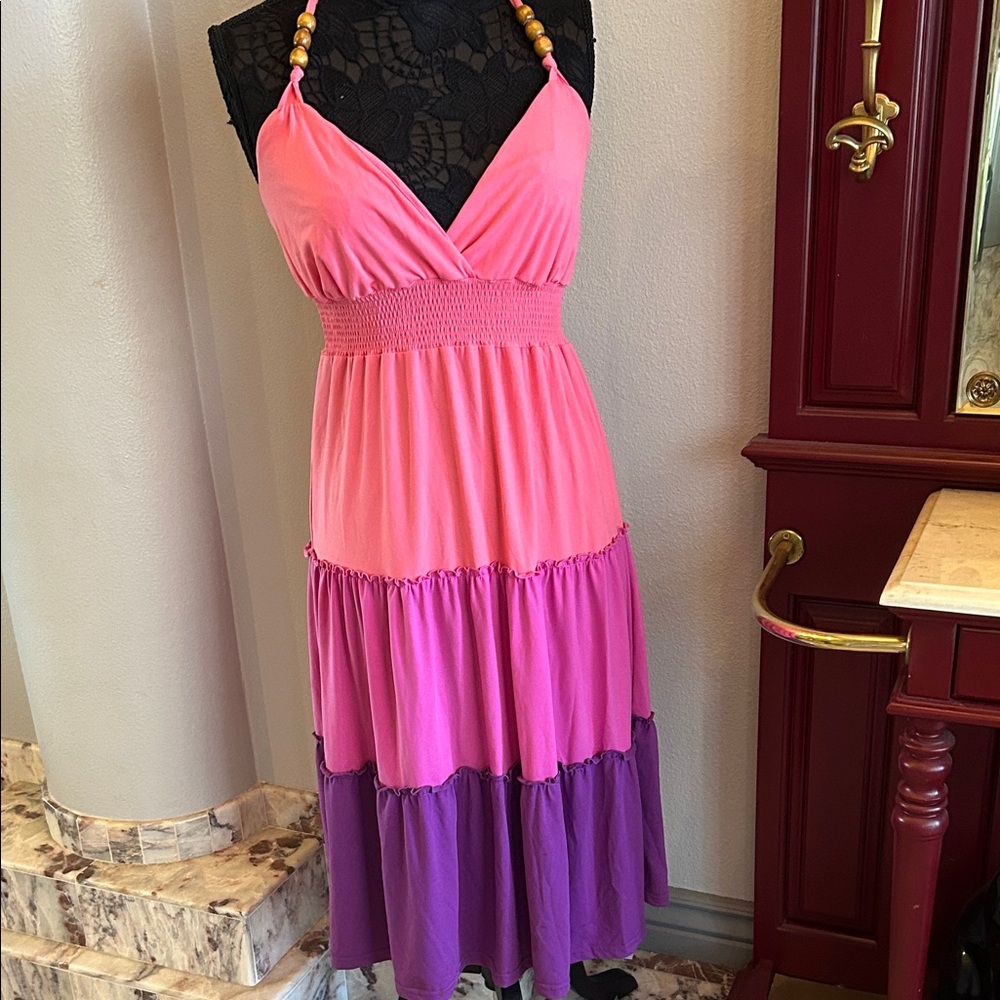 Ombré Halter Neck Maxi Dress - Picture 11 of 11